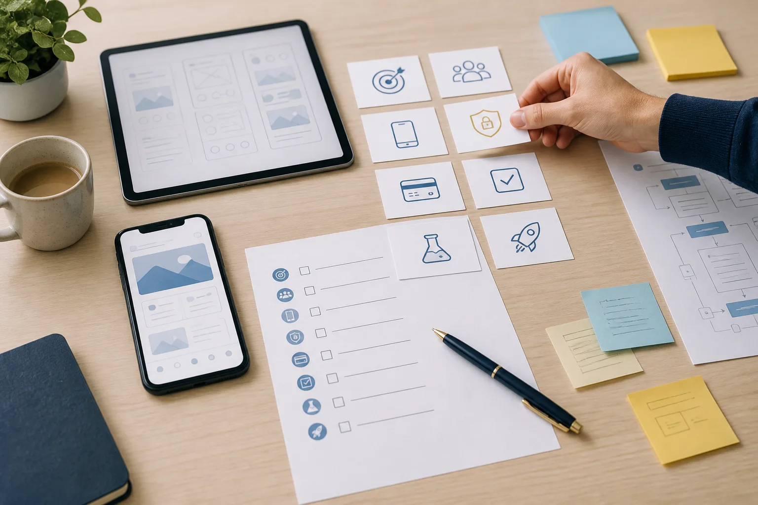 Préparation d’une application mobile avec cadrage produit, sécurité, paiement et publication